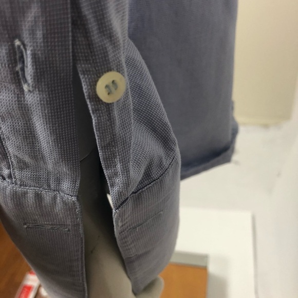 Mondo Di Marco Italian Blue Dress Shirt 17.5 | 100% Cotton Made in Italy - Picture 8 of 13